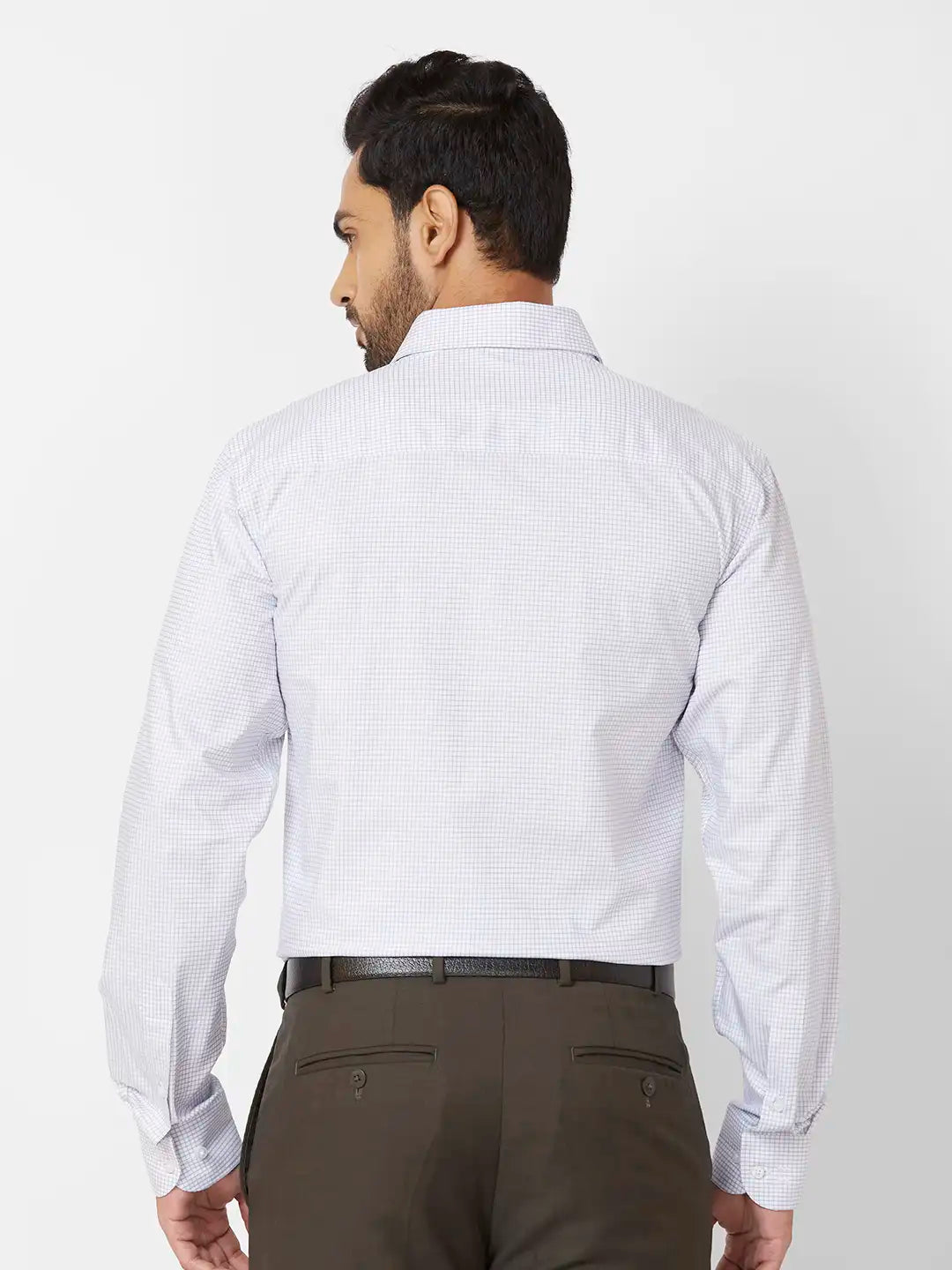 Raymond Contemporary Fit Solid Medium Brown Shirt