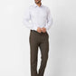 Raymond Contemporary Fit Solid Medium Brown Shirt