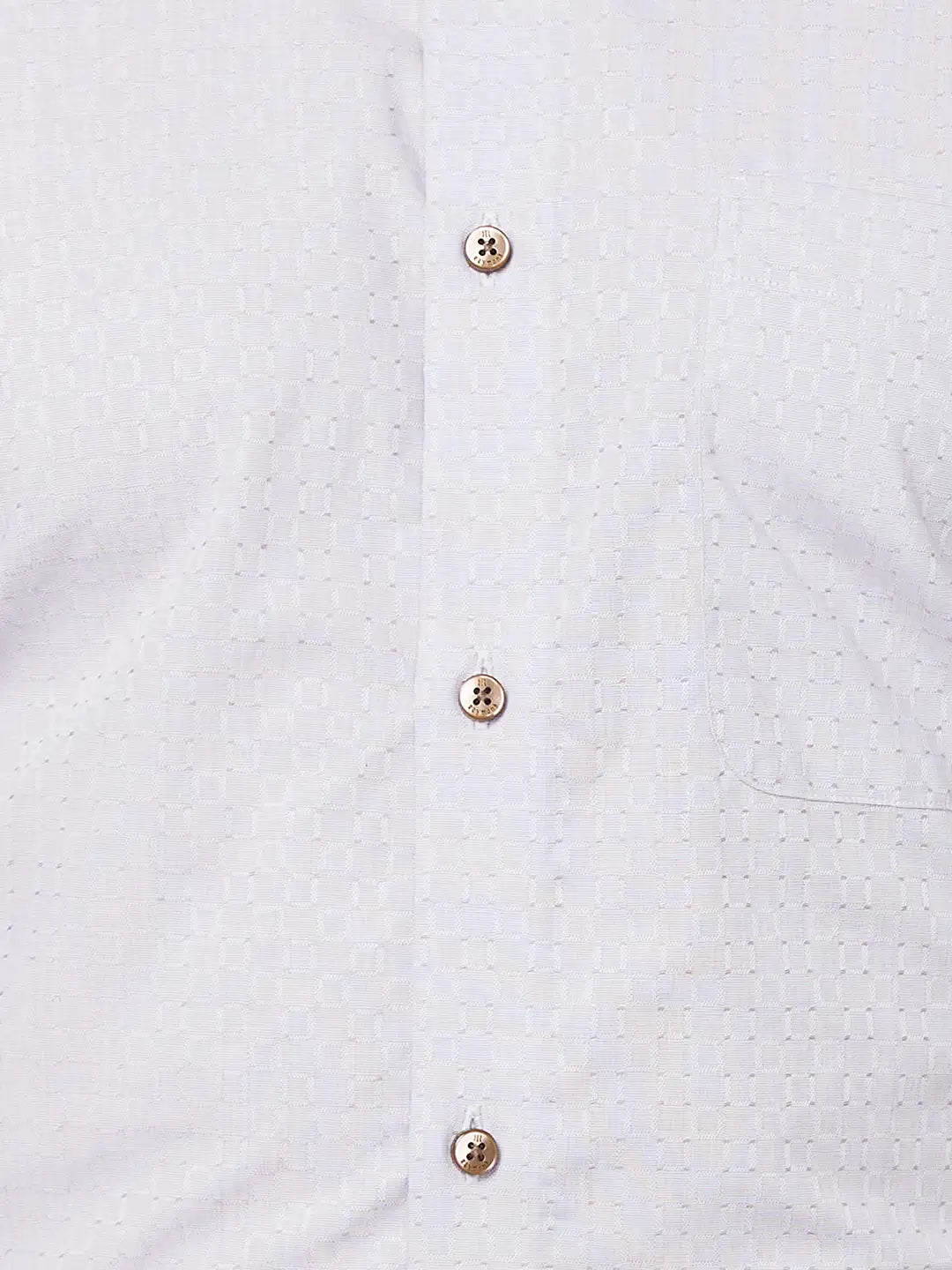 Raymond Contemporary Fit Self Design Medium Blue Shirt