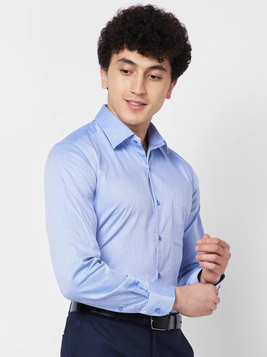 Raymond Contemporary Fit Checkered Medium Red Shirt