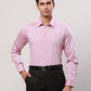 Raymond Men Orange Structure Contemporary Fit Cotton Cutaway Collar Shirt