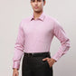 Raymond Men Orange Structure Contemporary Fit Cotton Cutaway Collar Shirt