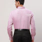 Raymond Men Orange Structure Contemporary Fit Cotton Cutaway Collar Shirt