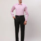Raymond Men Orange Structure Contemporary Fit Cotton Cutaway Collar Shirt