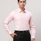 Raymond Men Green Structure Contemporary Fit Cotton Cutaway Collar Shirt