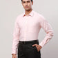 Raymond Men Green Structure Contemporary Fit Cotton Cutaway Collar Shirt