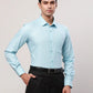 Raymond Men Yellow Checks Contemporary Fit Cotton Cutaway Collar Shirt