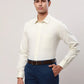 Raymond Men Grey Checks Contemporary Fit Cotton Cutaway Collar Shirt