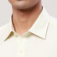 Raymond Men Grey Checks Contemporary Fit Cotton Cutaway Collar Shirt