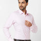 Raymond Regular Fit Self Design Medium Maroon Shirt