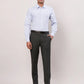 Raymond Men Violet Structure Regular Fit Cotton Cutaway Collar Shirt