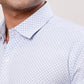 Raymond Men Violet Structure Regular Fit Cotton Cutaway Collar Shirt
