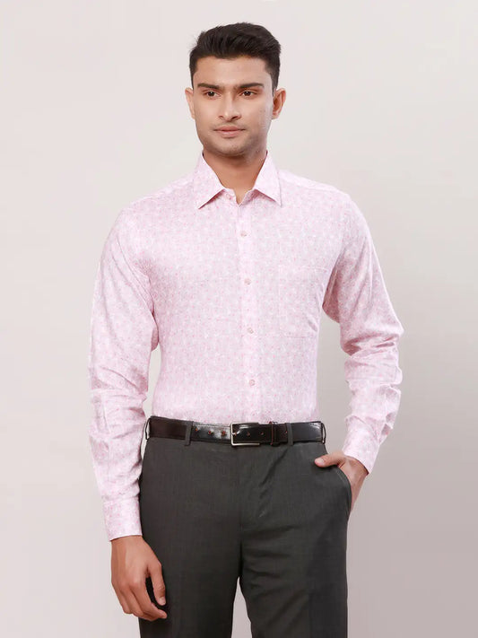 Raymond Men Blue Structure Contemporary Fit Cotton Shirt