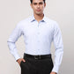 Raymond Men Grey Print Contemporary Fit Cotton Shirt