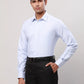 Raymond Men Grey Print Contemporary Fit Cotton Shirt