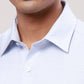 Raymond Men Grey Print Contemporary Fit Cotton Shirt
