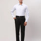 Raymond Men Blue Print Contemporary Fit Linen Shirt