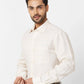 Raymond Contemporary Fit Self Design Light Green Shirt