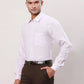 Raymond Men White Solid Contemporary Fit Linen Shirt