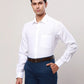 Raymond Men Blue Checks Contemporary Fit Cotton Shirt