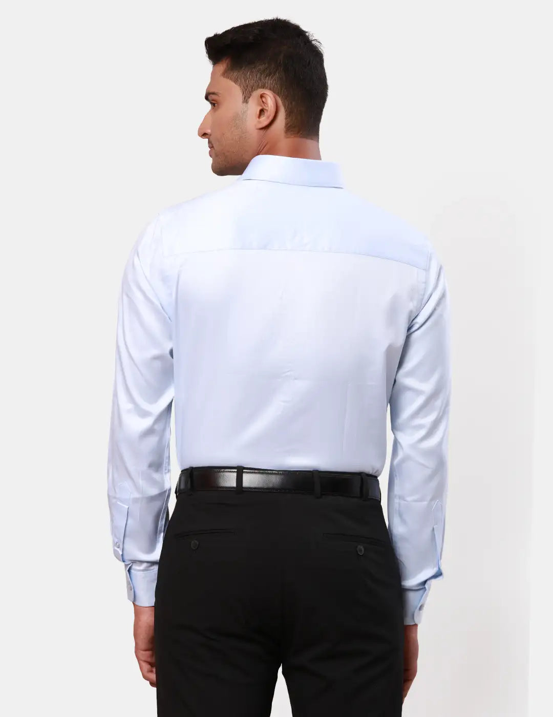 Raymond Men Violet Structure Contemporary Fit Cotton Shirt