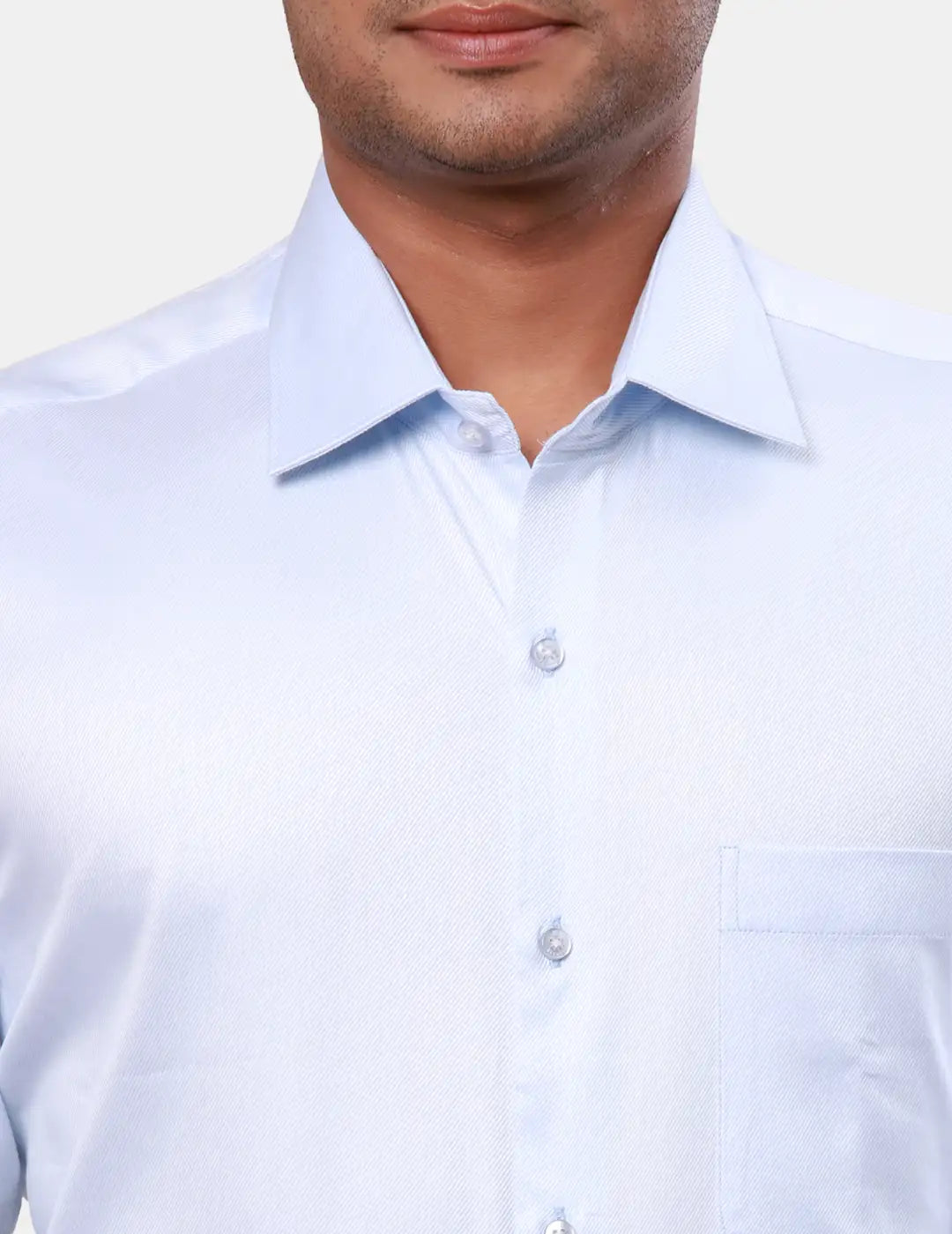 Raymond Men Violet Structure Contemporary Fit Cotton Shirt