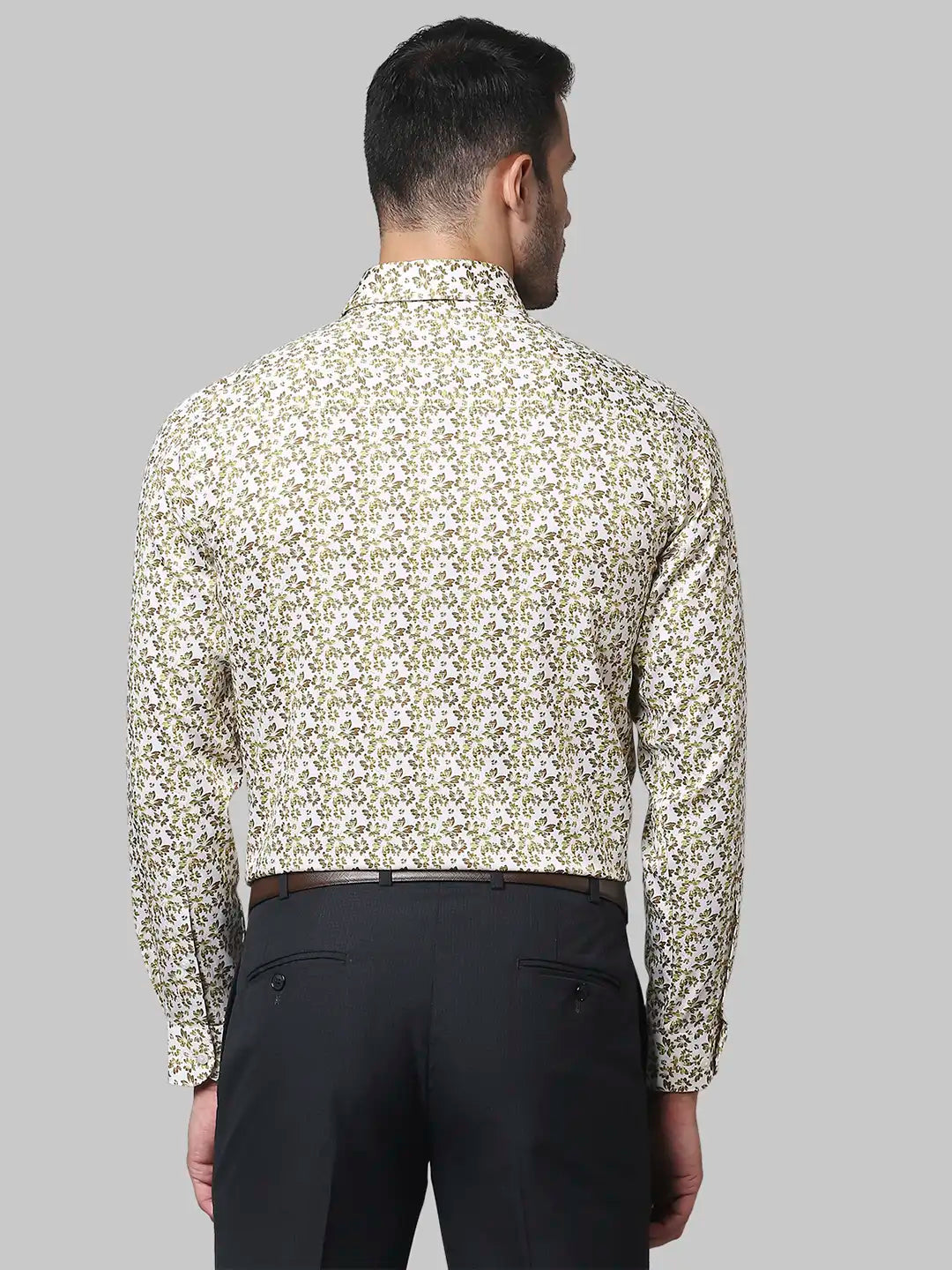 Men Slim Fit Dark Maroon Shirt