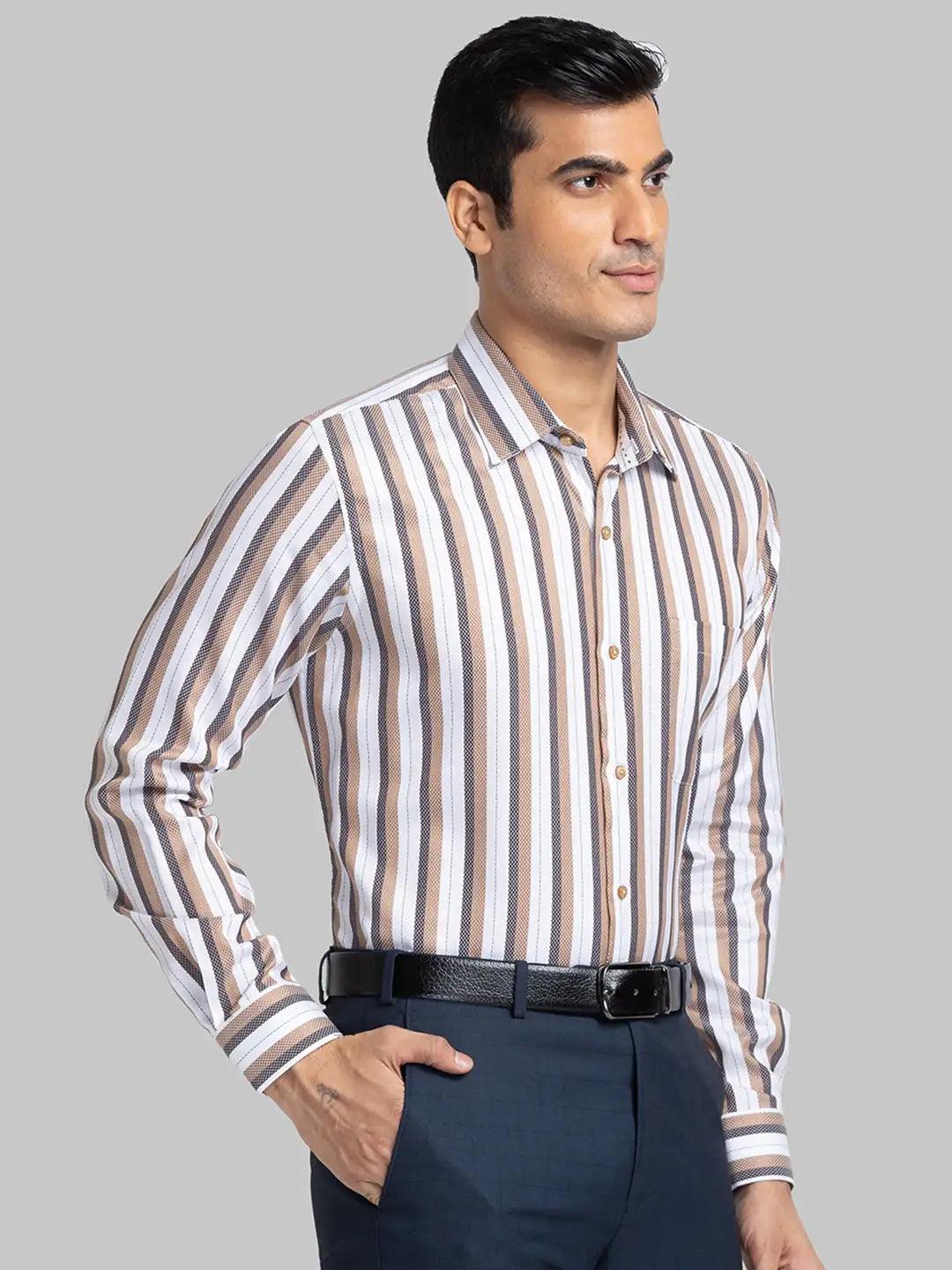 Men Regular Fit Light Blue Shirt