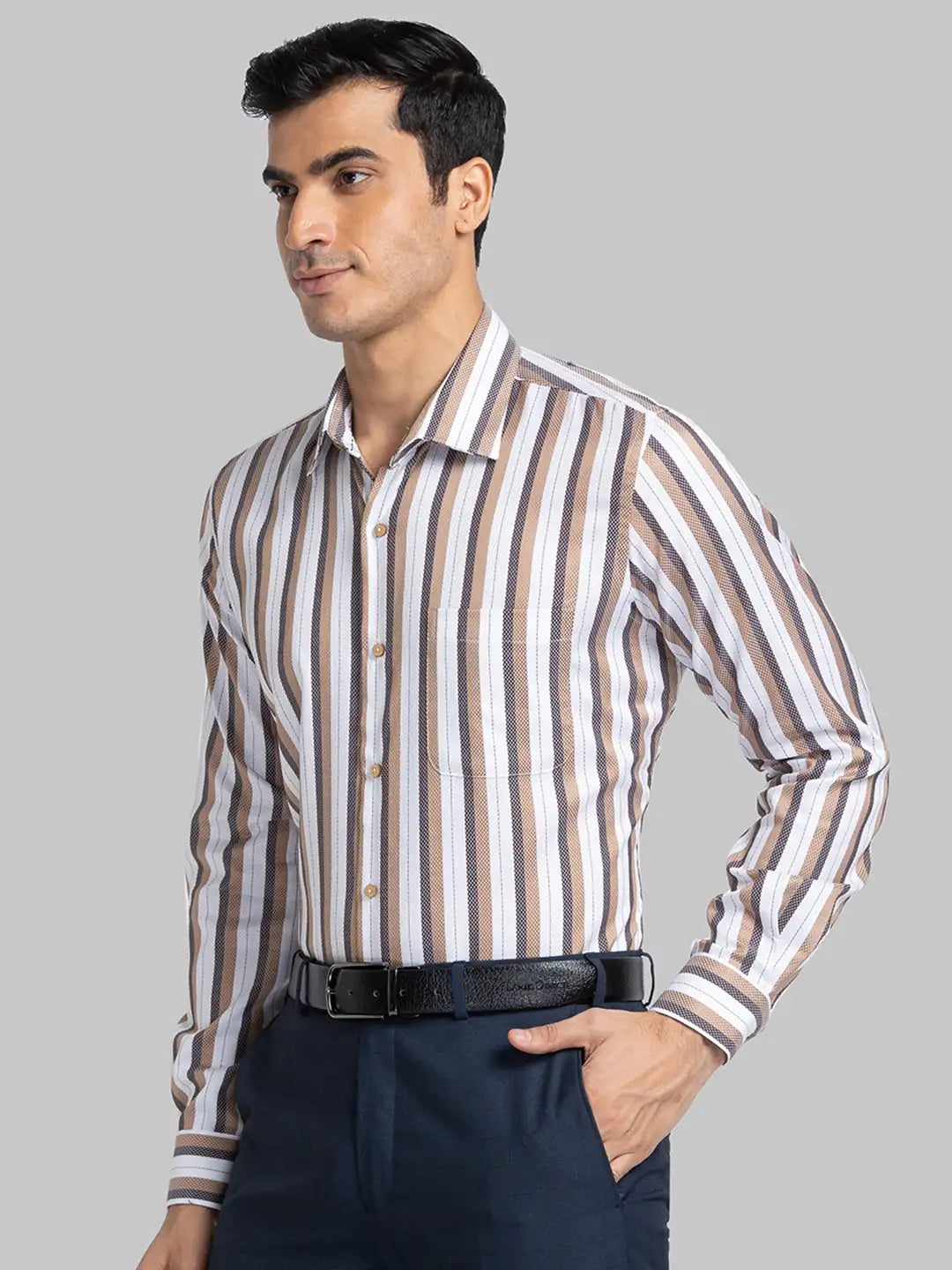 Men Regular Fit Light Blue Shirt