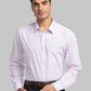 Raymond Men Orange Checks Slim Fit Cotton Shirt