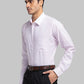 Raymond Men Orange Checks Slim Fit Cotton Shirt