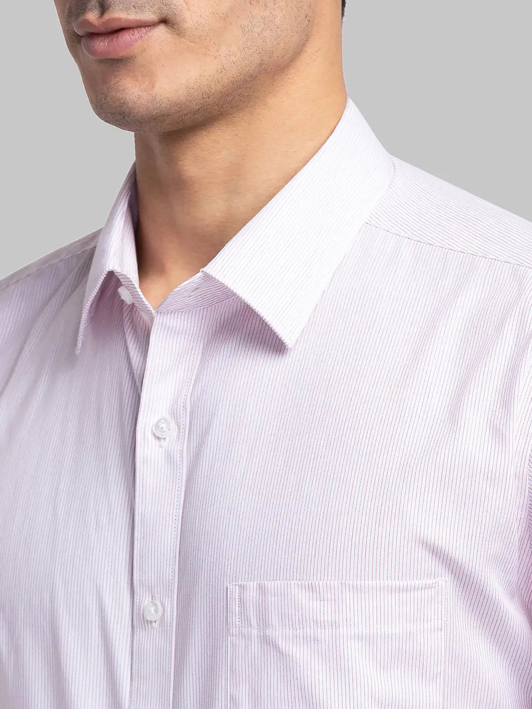 Raymond Men Orange Checks Slim Fit Cotton Shirt