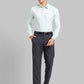 Raymond Men Blue Solid Slim Fit Cotton Shirt