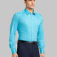 Raymond Men Yellow Structure Slim Fit Cotton Shirts