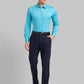Raymond Men Yellow Structure Slim Fit Cotton Shirts