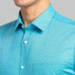 Raymond Men Yellow Structure Slim Fit Cotton Shirts