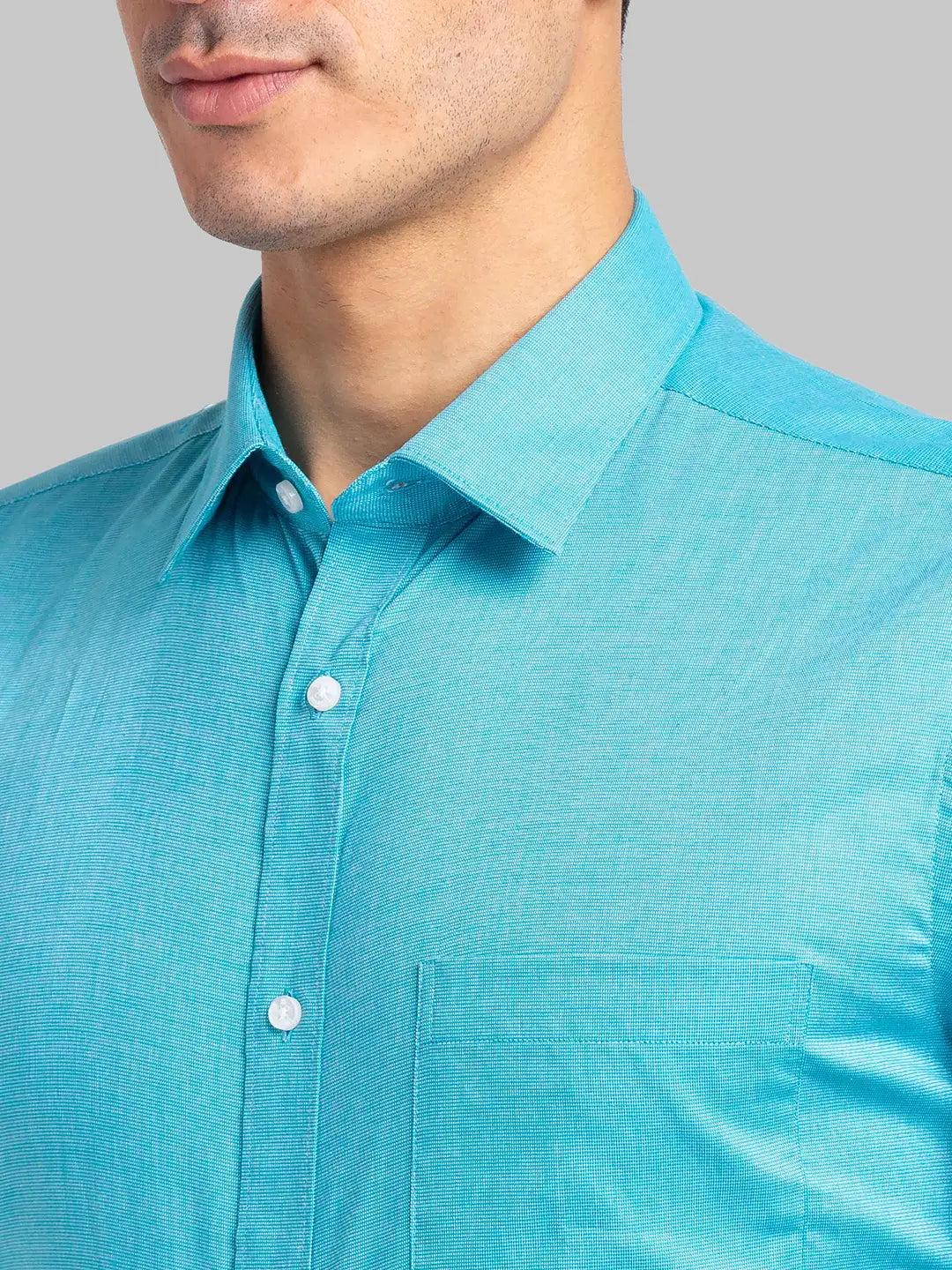 Raymond Men Yellow Structure Slim Fit Cotton Shirts
