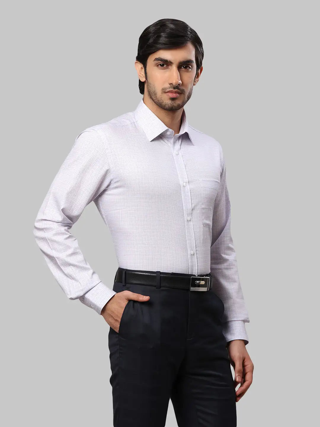 Men Slim Fit Fawn Shirt