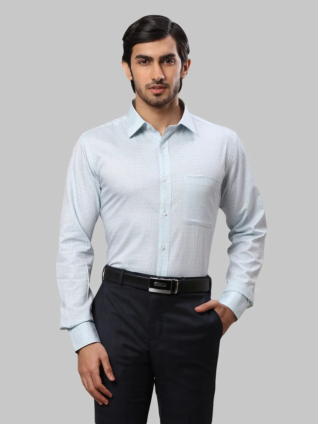 Men Slim Fit Green Shirt