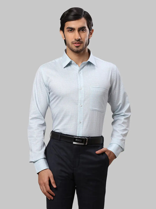Men Slim Fit Green Shirt