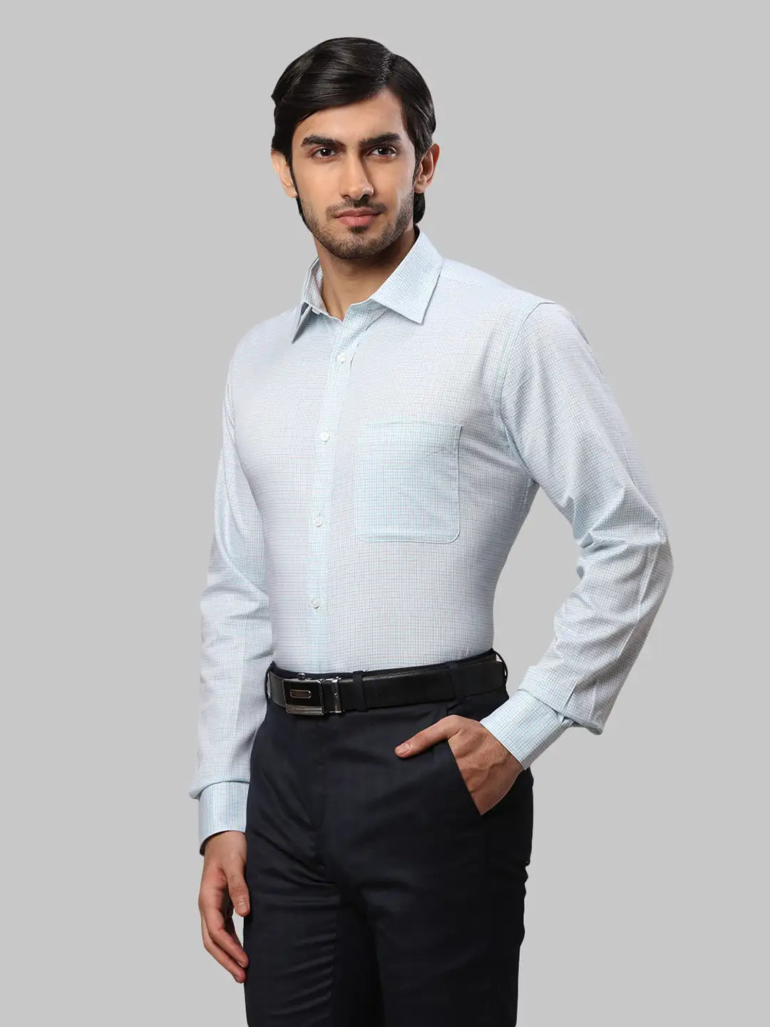 Men Slim Fit Green Shirt