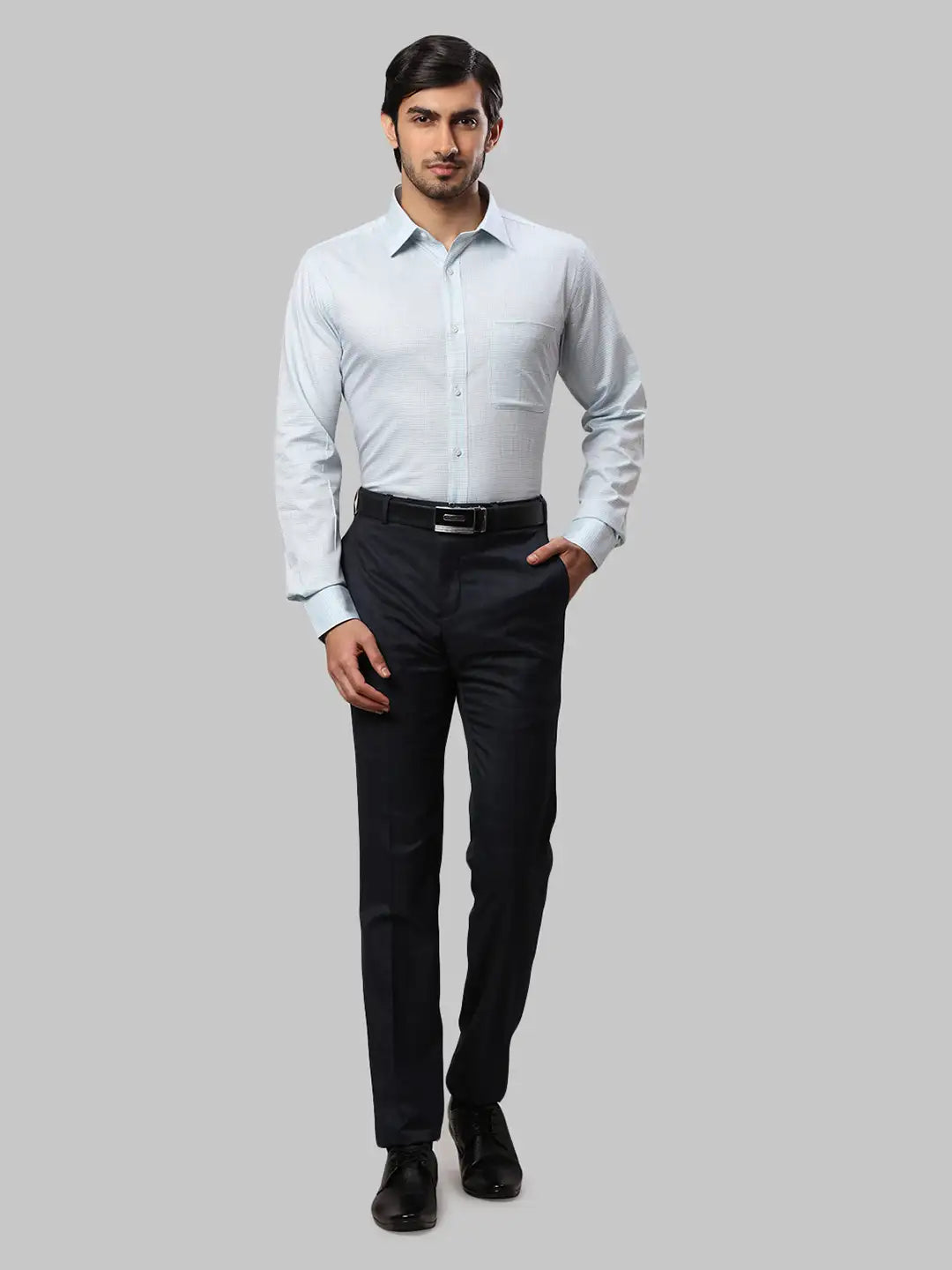 Men Slim Fit Green Shirt