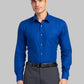 Raymond Men Green Checks Slim Fit Cotton Shirt