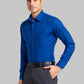 Raymond Men Green Checks Slim Fit Cotton Shirt