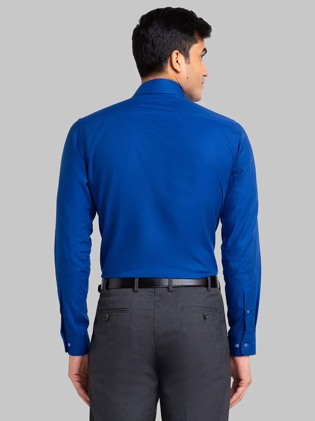Raymond Men Green Checks Slim Fit Cotton Shirt