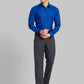 Raymond Men Green Checks Slim Fit Cotton Shirt