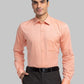 Raymond Men Red Solid Slim Fit Cotton Shirts