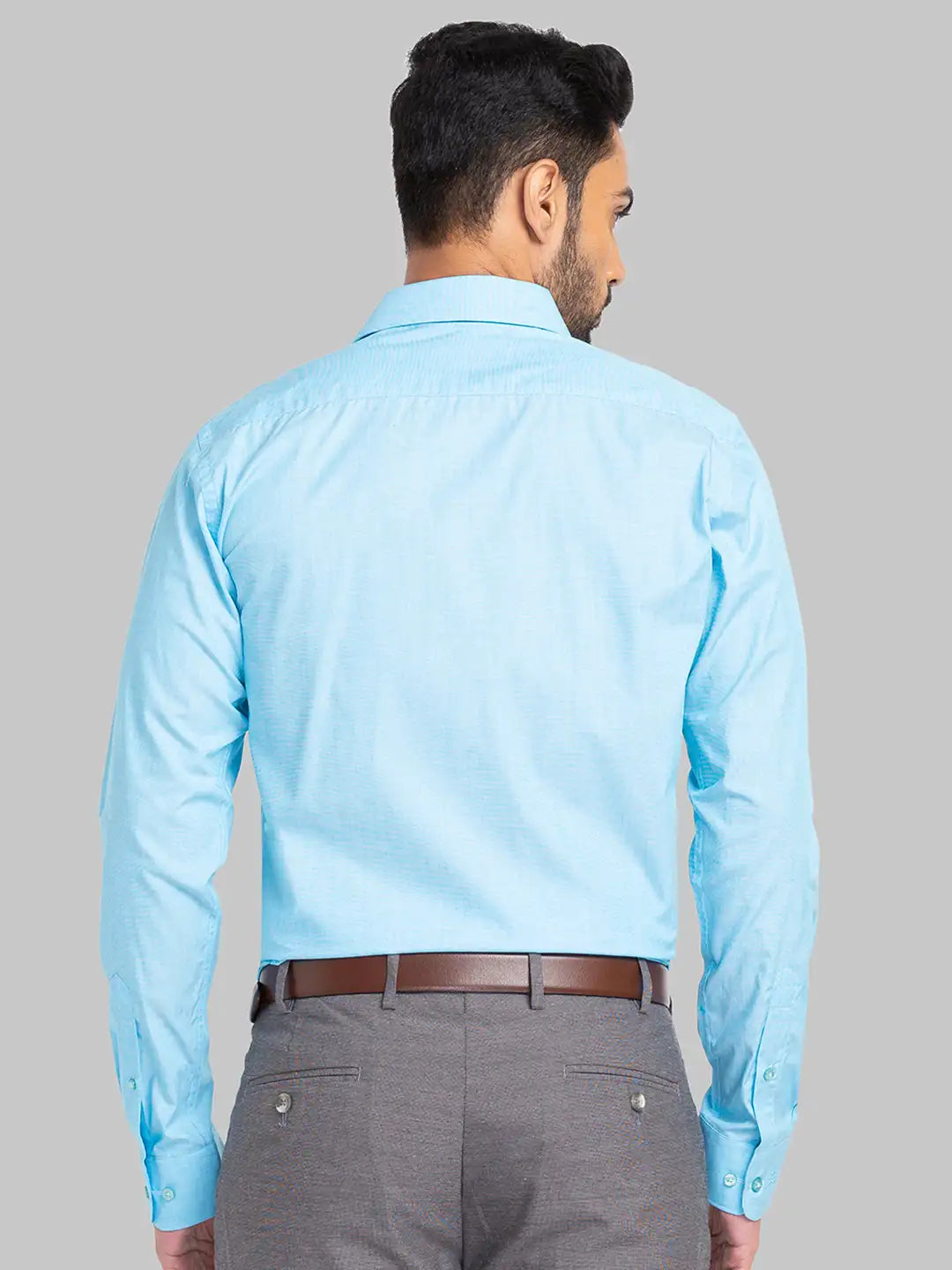 Raymond Men Maroon Structure Slim Fit Cotton Shirt