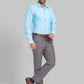 Raymond Men Maroon Structure Slim Fit Cotton Shirt