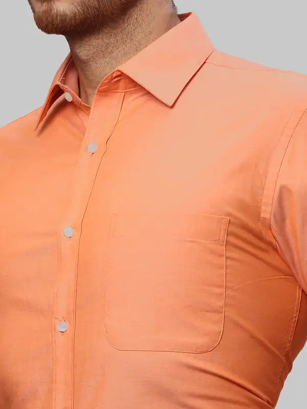 Men Slim Fit Green Shirt